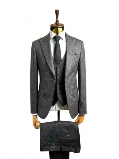Костюм MAZALTOVMAN 3-ка премиум Серый в клетку