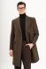 Пальто MAZALTOVMAN Двубортное премиум Коричневое