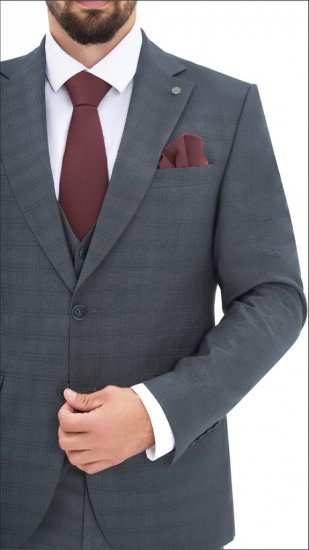 Костюм MAZALTOVMAN 3-ка Зеленый в клетку премиум