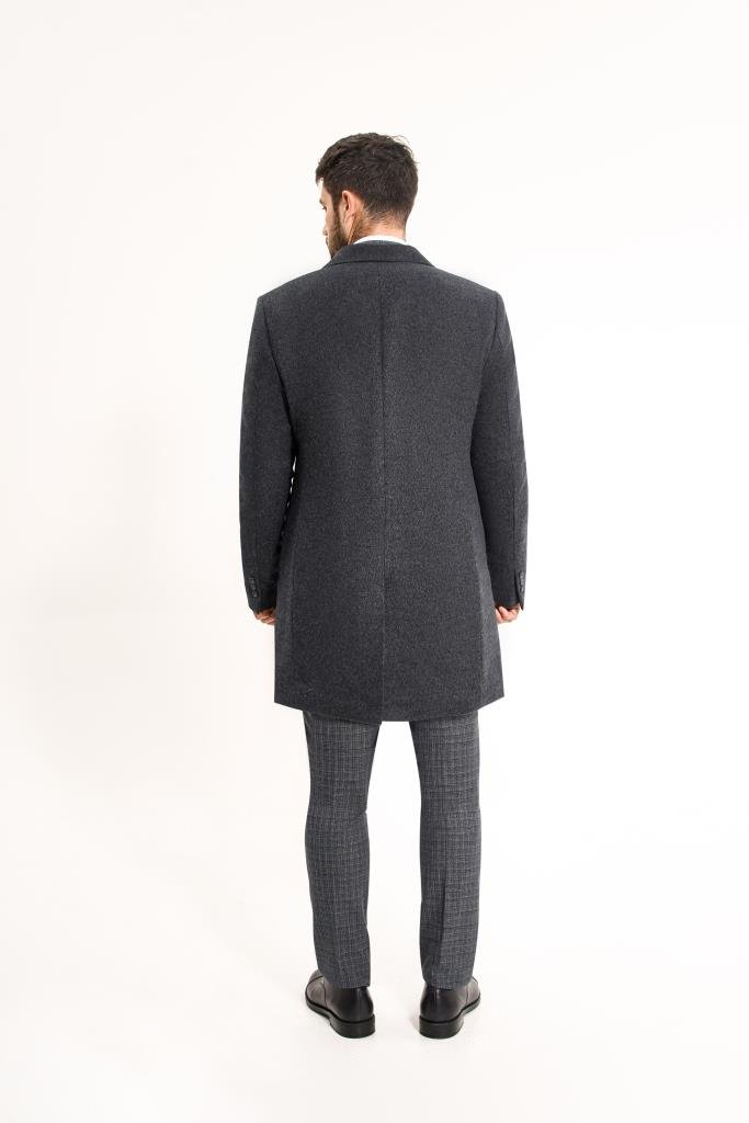 Пальто MAZALTOVMAN премиум Синее фактурное