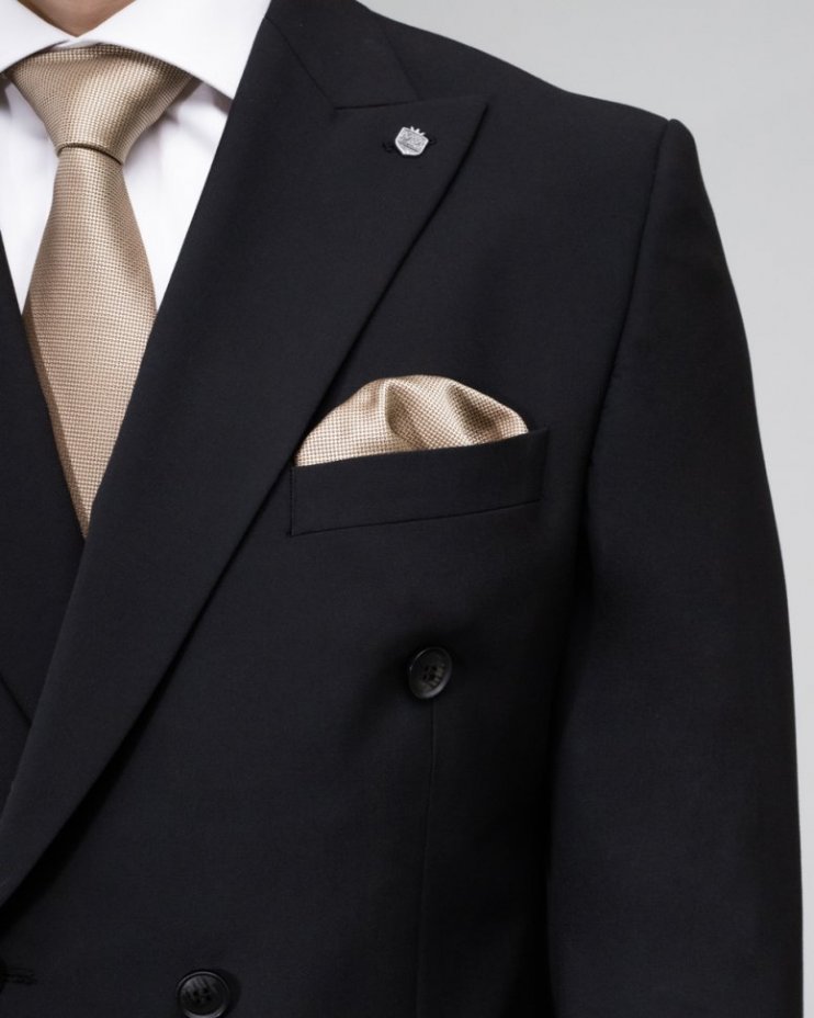 Двубортный костюм-тройка MAZALTOVMAN чёрный