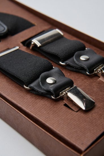 Мужские подтяжки черные