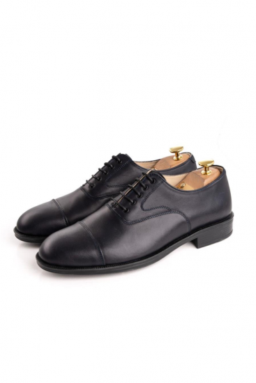 Оксфорды MAZALTOVMAN Синие кожаные