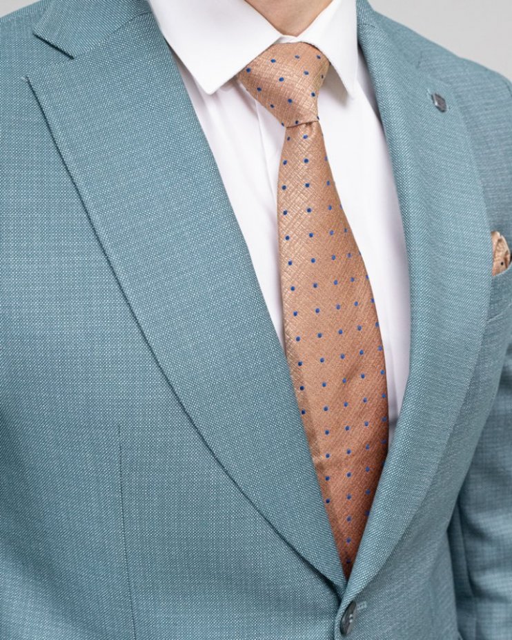 Яркий мужской костюм 2-ка Mazaltovman бирюзовый