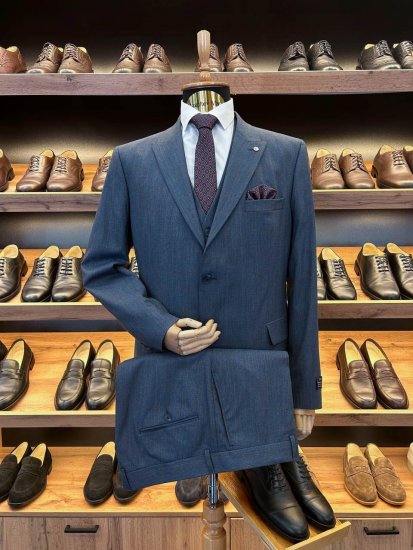 Костюм ЕМР 3-ка Синий в оранжевую клетку