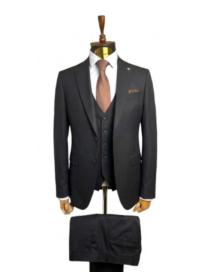 Костюм MAZALTOVMAN 3-ка Премиум Черный фактурный