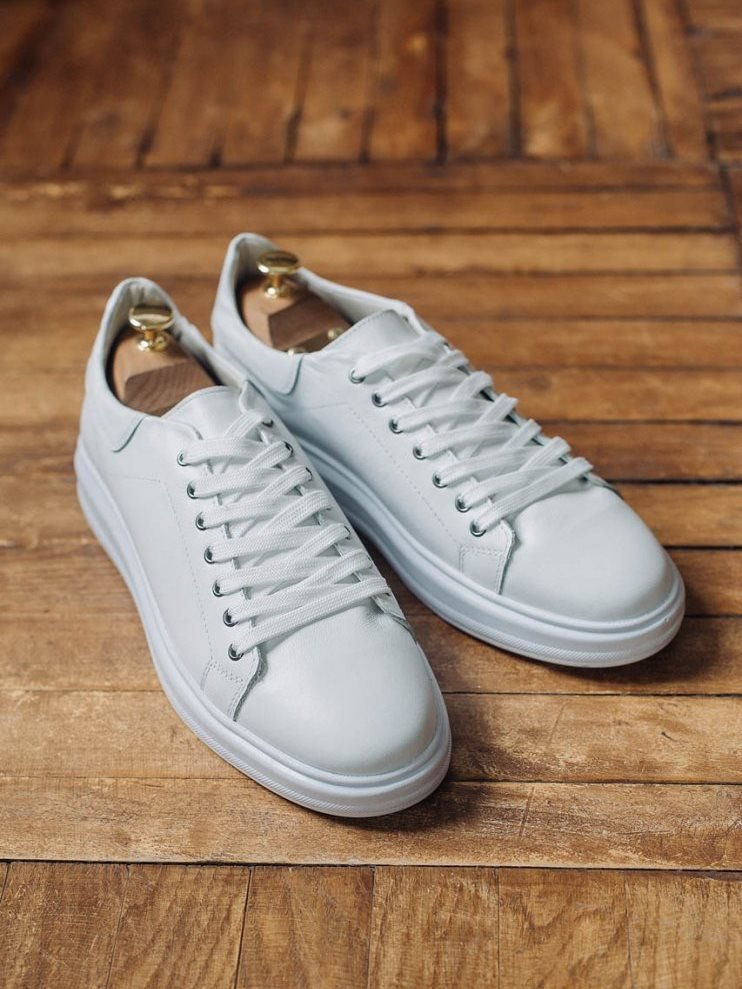 Кеды MAZALTOVMAN Белые кожаные