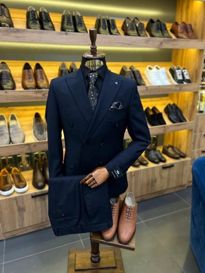 Костюм MAZALTOVMAN 2-ка премиум Синий двубортный