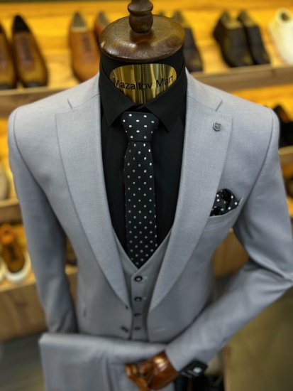 Костюм MAZALTOVMAN 3-ка премиум Серый фактурный